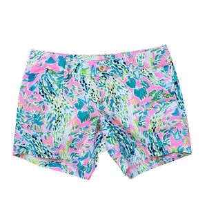 Lilly Pulitzer Shorts Women's sz 0 Callahan Pink  Preppy resort beach chino EUC